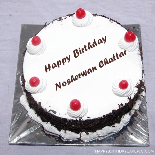 write name on Black Forest Birthday Cake